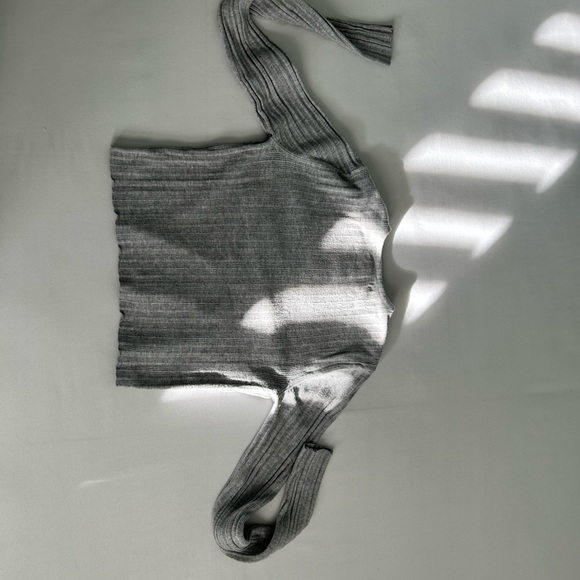 Garage Gray Ribbed Top - Picture 3 of 3